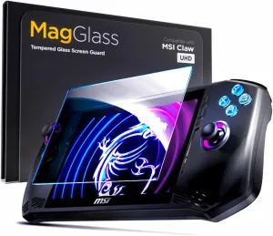 magglass Screen Protector for MSI Claw A1M, UHD Tempered Glass Display Guard (Handheld Gaming Console) (HD)