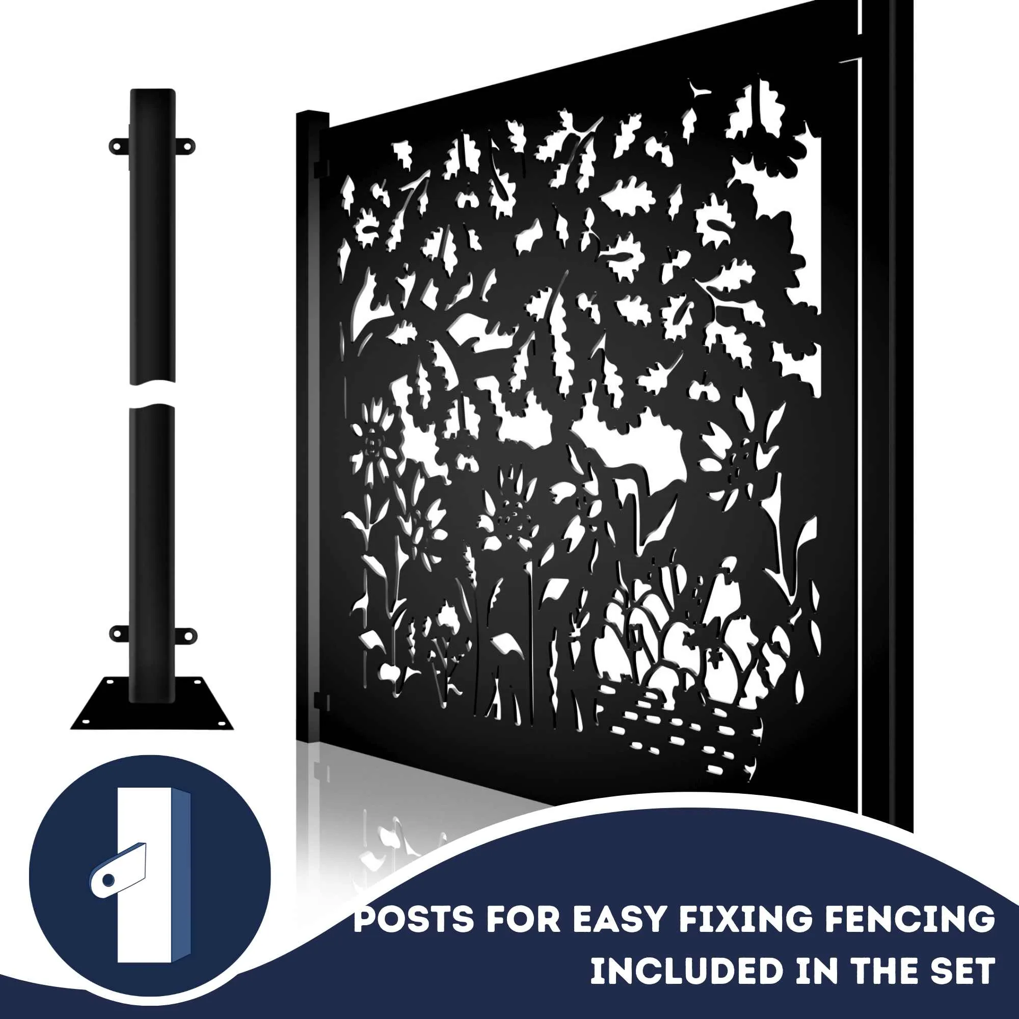 Metal Fence Panels Autumn Garden Fencing Screens