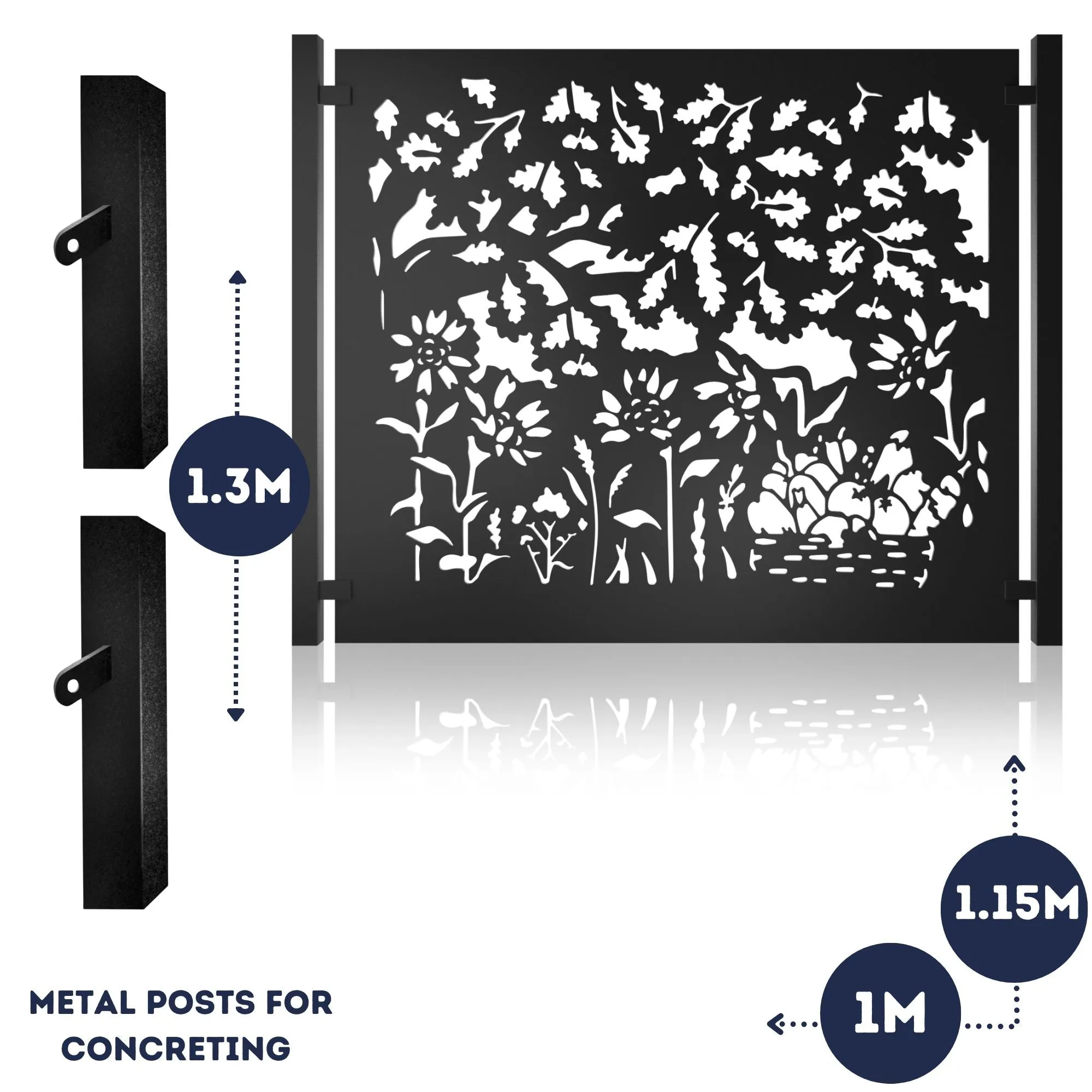Metal Fence Panels Autumn Garden Fencing Screens