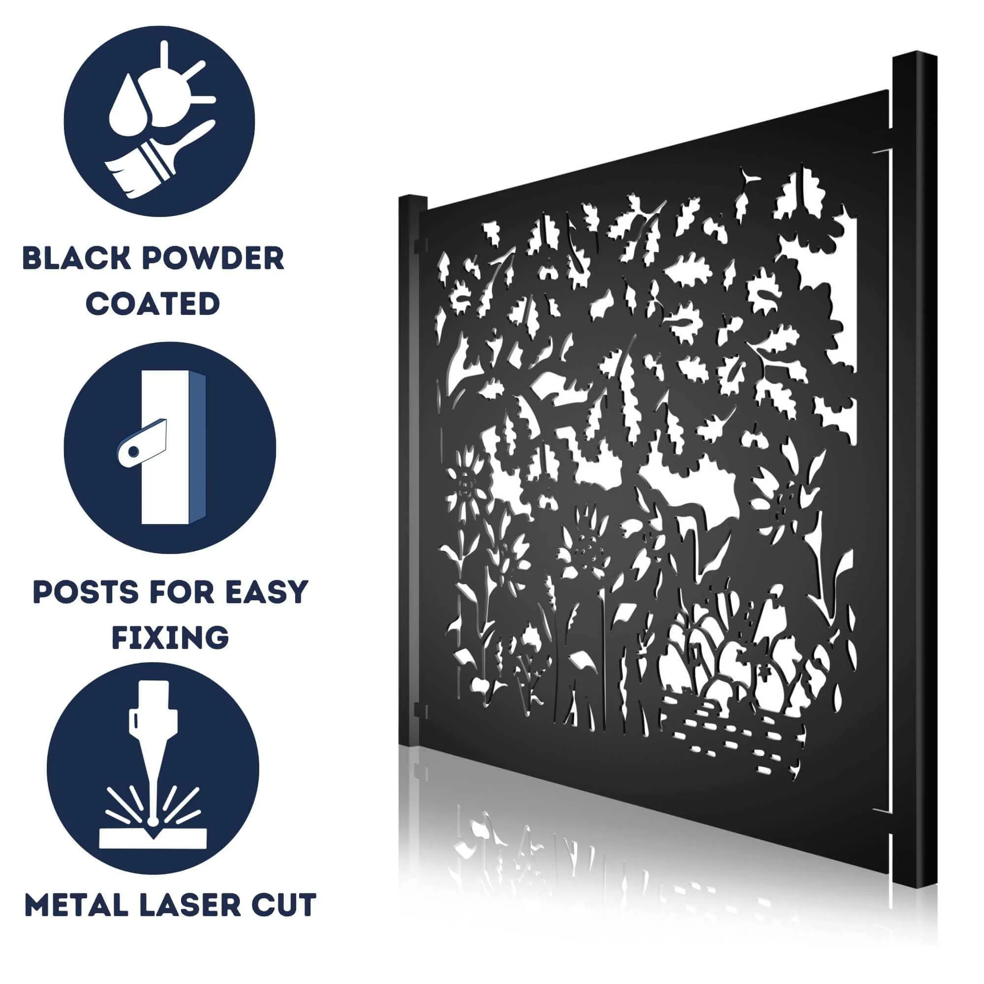 Metal Fence Panels Autumn Garden Fencing Screens