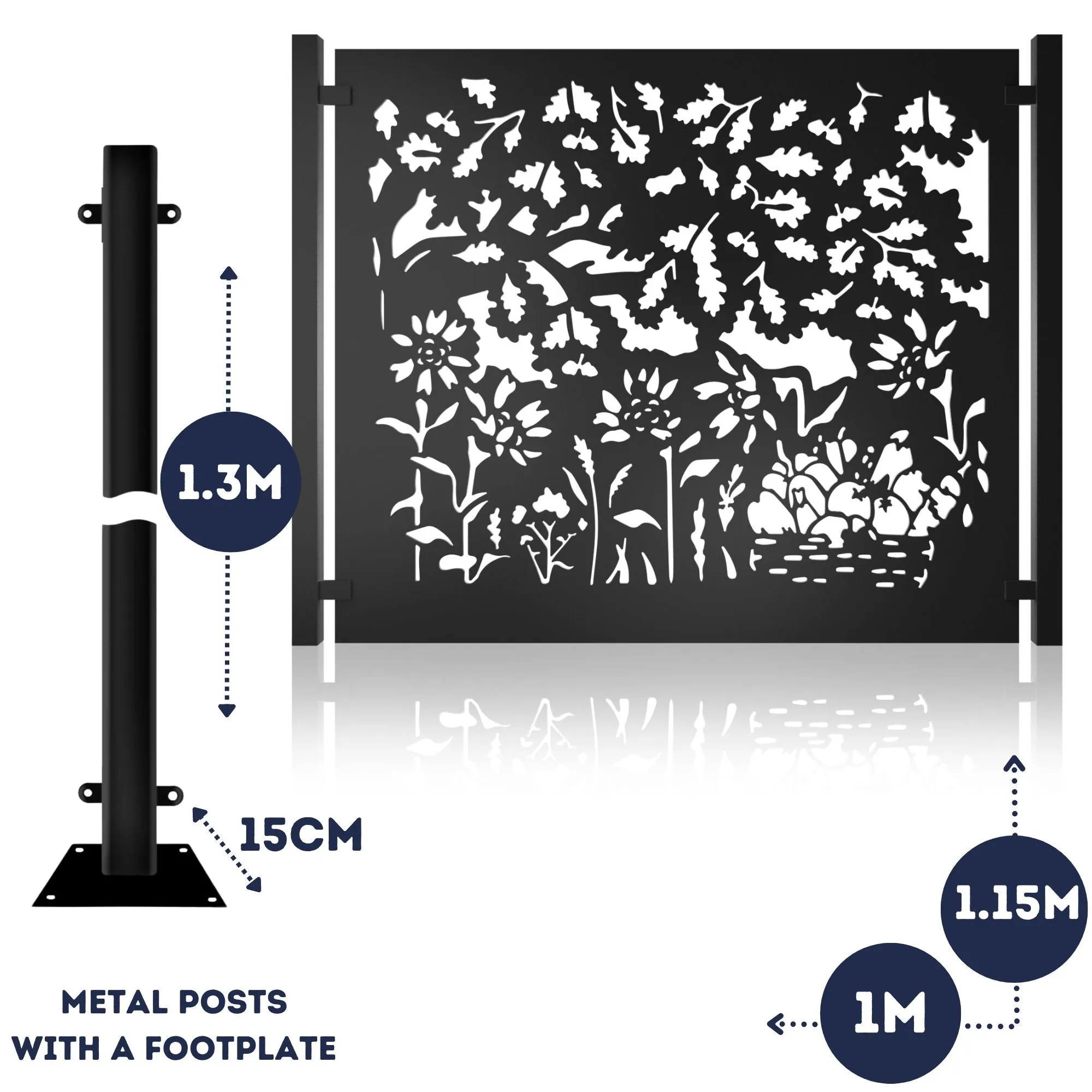 Metal Fence Panels Autumn Garden Fencing Screens