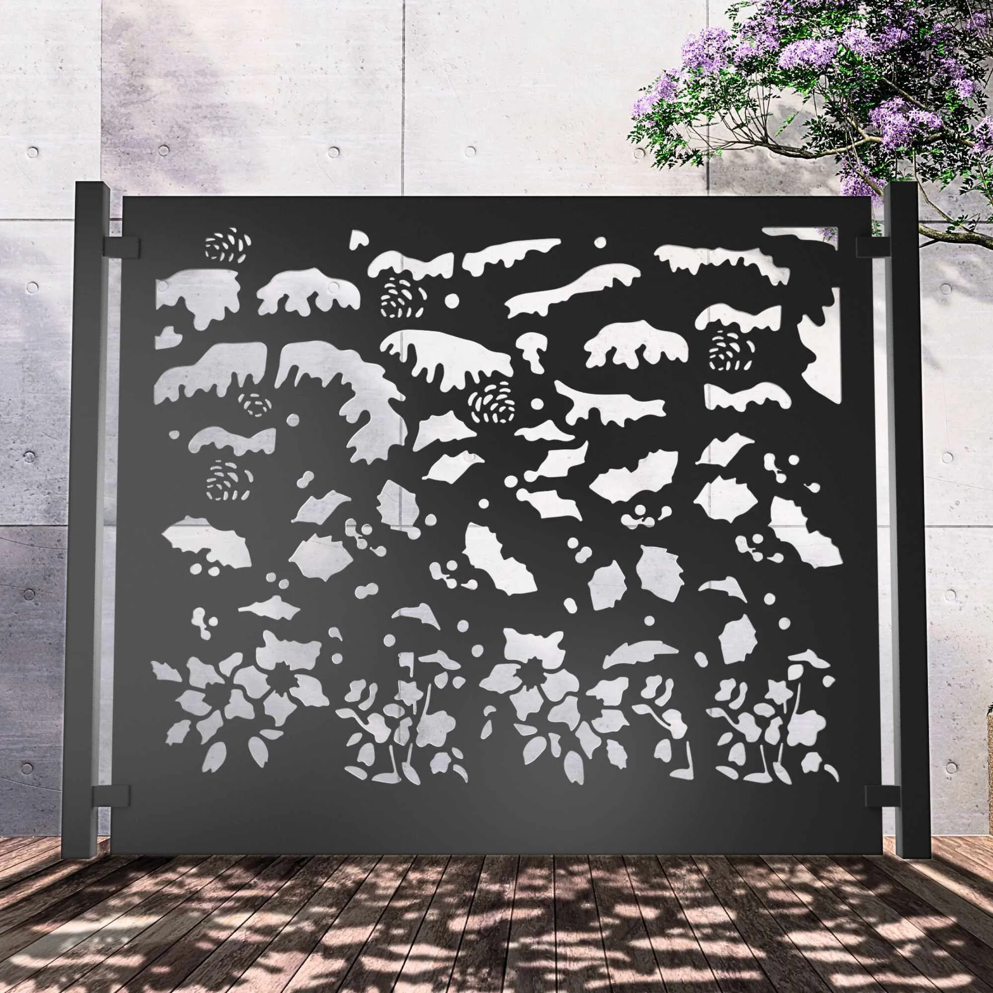 Metal Fence Panels Winter Garden Fencing Screens