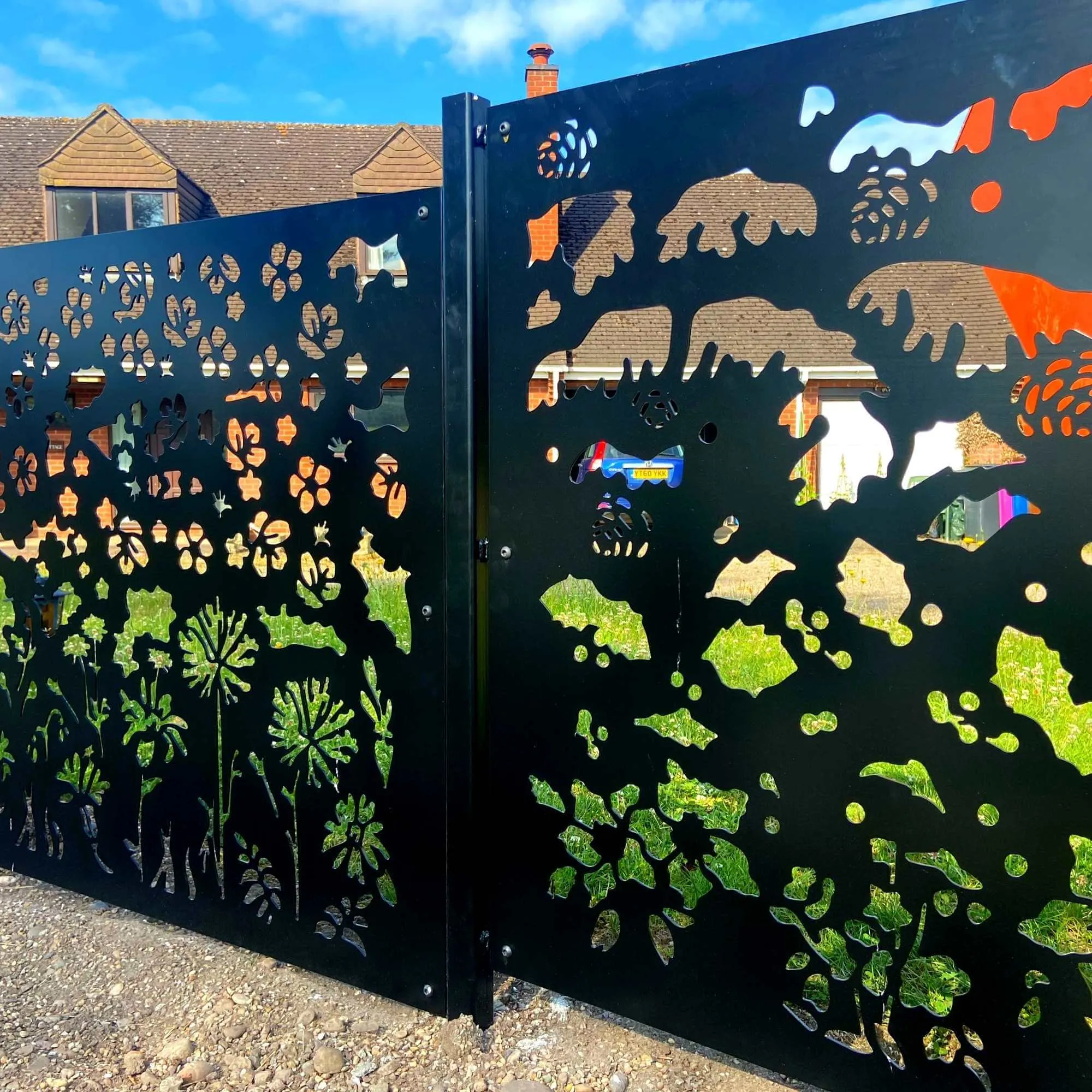 Metal Fence Panels Winter Garden Fencing Screens