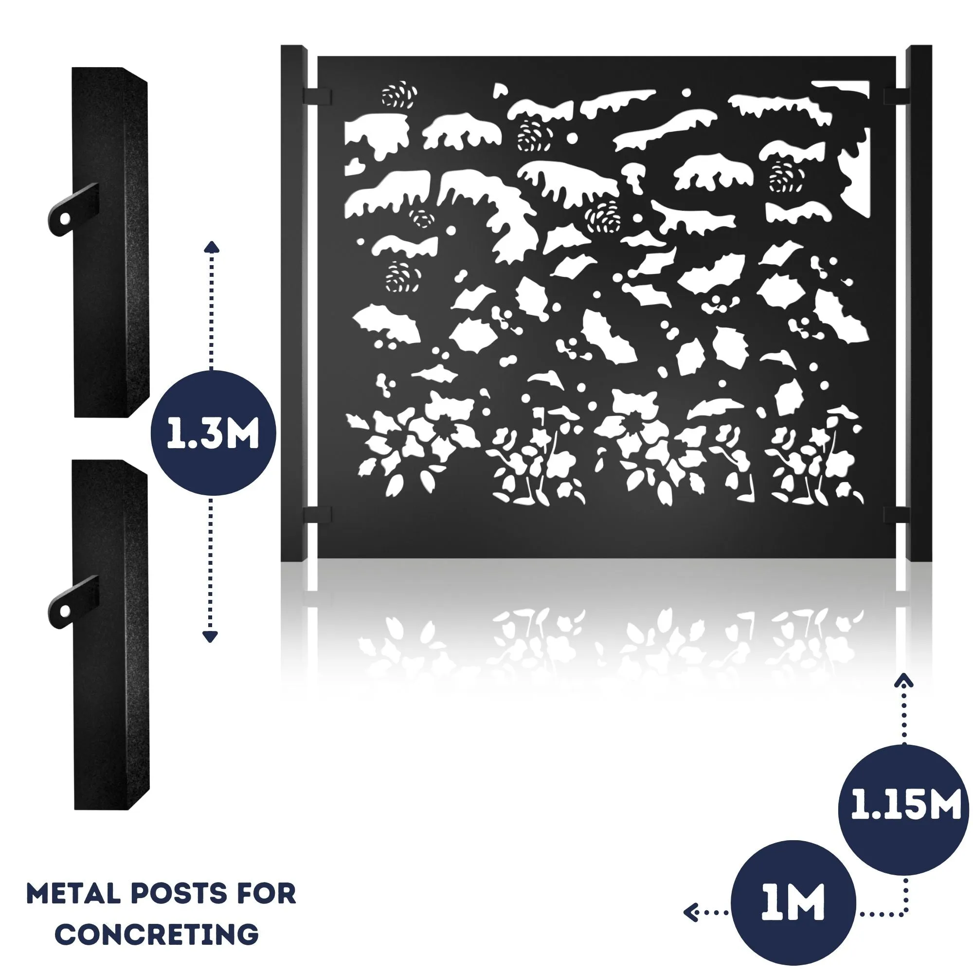 Metal Fence Panels Winter Garden Fencing Screens