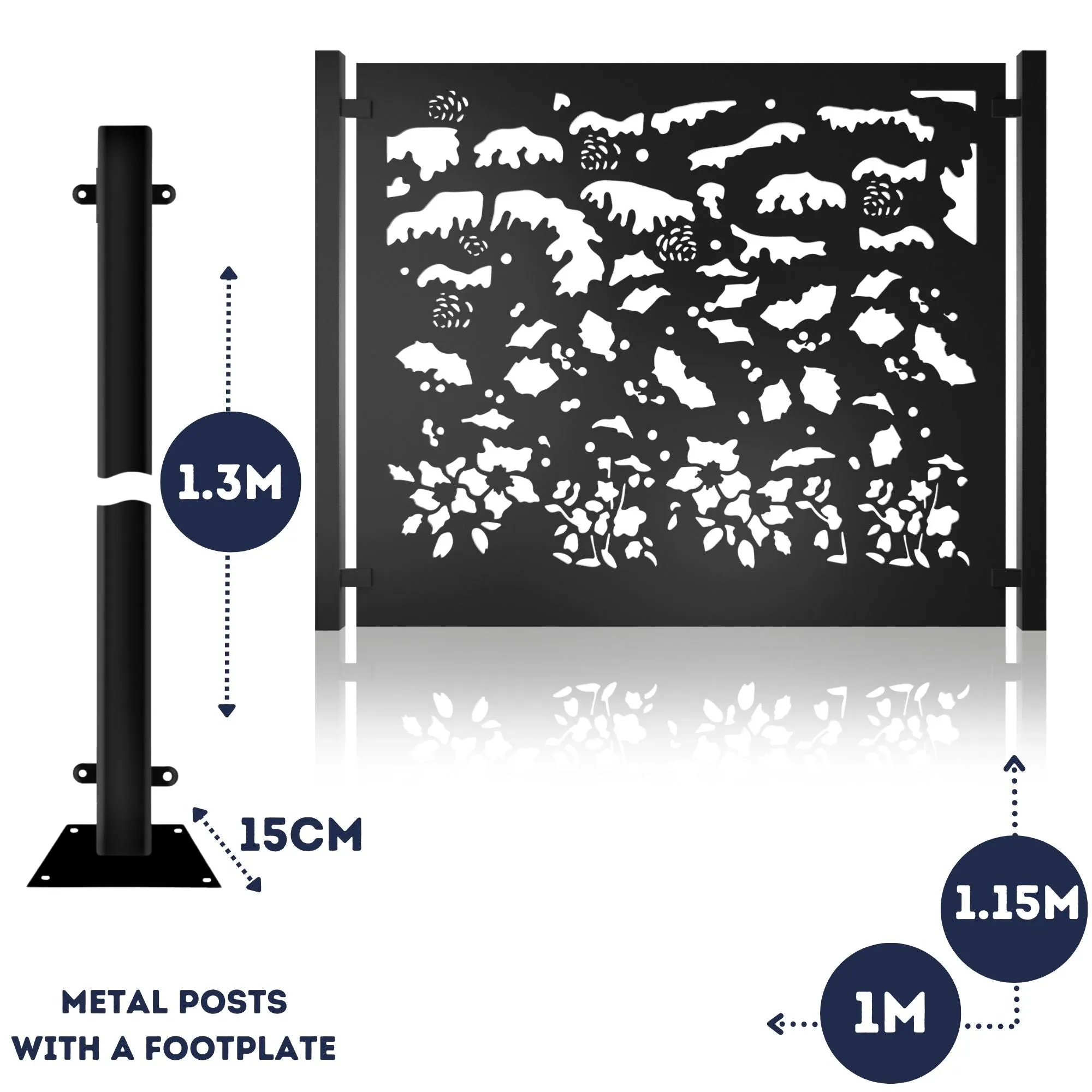 Metal Fence Panels Winter Garden Fencing Screens