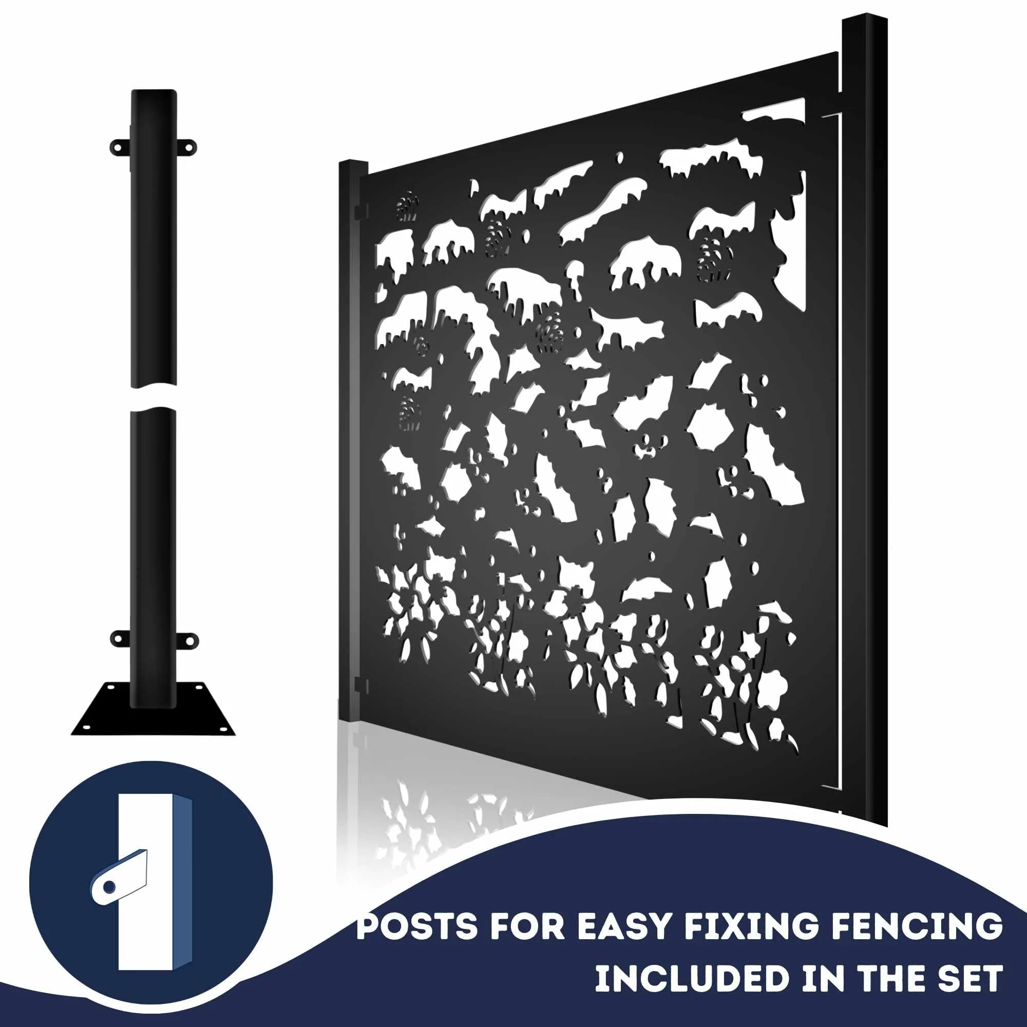 Metal Fence Panels Winter Garden Fencing Screens