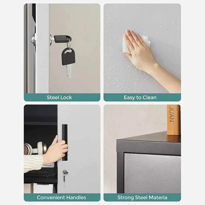 Metal Steel Garage Storage File Locking Cabinet
