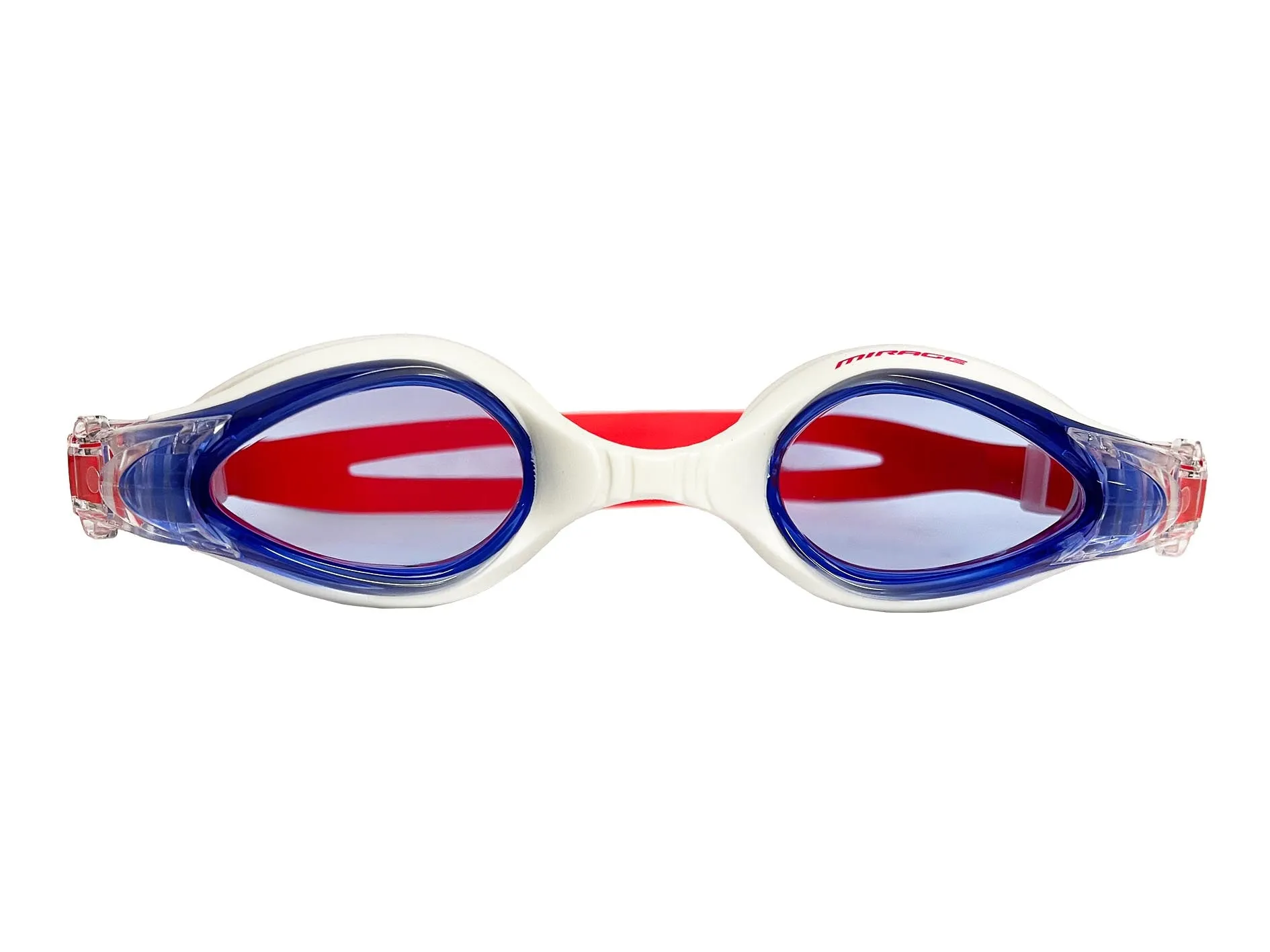 Mirage Sports Adult Goggles Swim Pack Red <br> SA201-RED