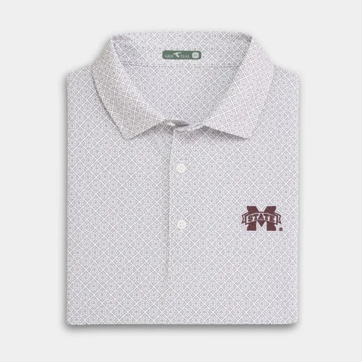 Mississippi State Diamonds Printed Performance Polo