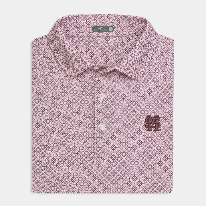 Mississippi State MS Diamonds Printed Performance Polo