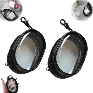 Mobile Phone Charger Organizer Bag, Transparent Cable Storage Bag, Travel Cable Organizer Transparent, Mobile Phone Charger Transparent Storage Organizer (black black)