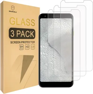 Mr.Shield [3-PACK] Designed For Google (Pixel 3a XL) [Tempered Glass] Screen Protector [Japan Glass With 9H Hardness] with Lifetime Replacement