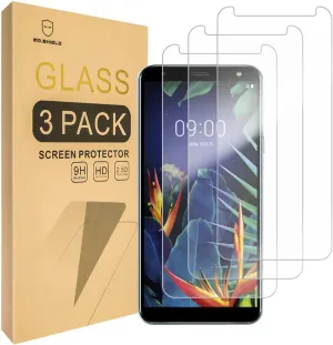 Mr.Shield [3-PACK] Designed For LG K40 [Tempered Glass] Screen Protector [Japan Glass With 9H Hardness] with Lifetime Replacement