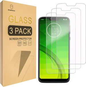 Mr.Shield [3-PACK] Designed For Motorola (MOTO G7 Power) [Tempered Glass] Screen Protector [Japan Glass With 9H Hardness] with Lifetime Replacement