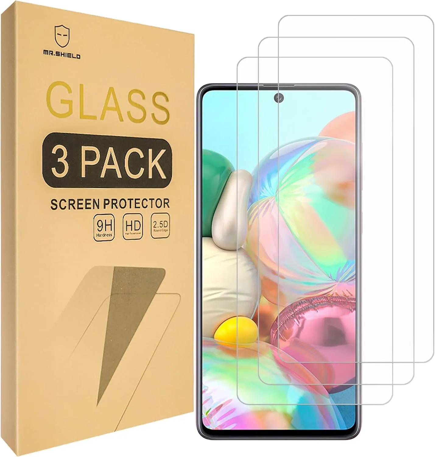 Mr.Shield [3-Pack] Designed For Samsung Galaxy S10 Lite [Tempered Glass] [Japan Glass with 9H Hardness] Screen Protector with Lifetime Replacement