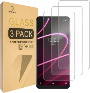 Mr.Shield [3-Pack] Designed For T-Mobile (REVVL 5G) [Tempered Glass] [Japan Glass with 9H Hardness] Screen Protector with Lifetime Replacement