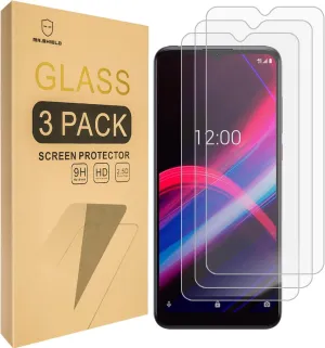 Mr.Shield [3-Pack] Designed For TCL REVVL 4 / T-Mobile REVVL 4 [Tempered Glass] [Japan Glass with 9H Hardness] Screen Protector with Lifetime Replacement
