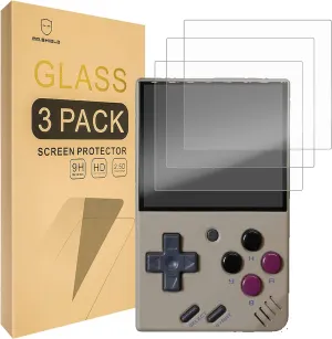 Mr.Shield [3-Pack] Screen Protector For Miyoo Mini  / Miyoo Mini Plus [Tempered Glass] [Japan Glass with 9H Hardness] Screen Protector