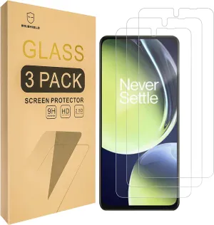 Mr.Shield [3-Pack] Screen Protector For OnePlus Nord N30 5G [Case Friendly] [Tempered Glass] [Japan Glass with 9H Hardness] Screen Protector