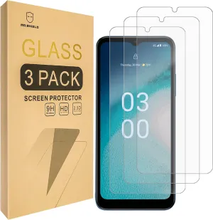 Mr.Shield Screen Protector For Nokia C300 [Case Friendly] [Tempered Glass] [Japan Glass with 9H Hardness] [3-Pack] Screen Protector