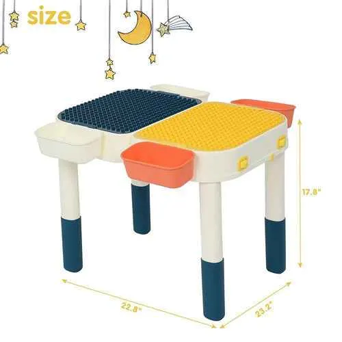Multi Kids Activity Table Set with Storage Area