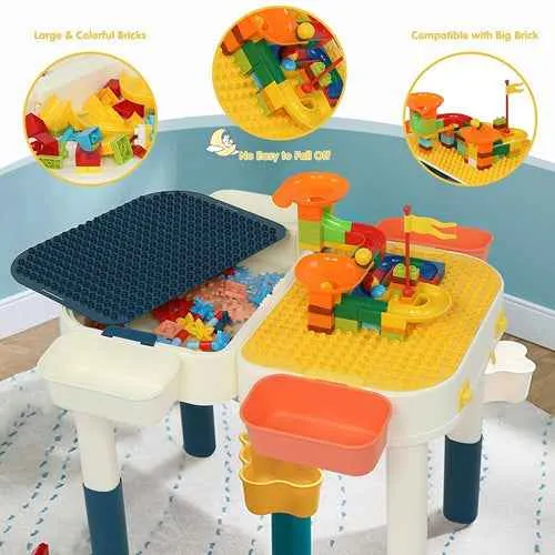 Multi Kids Activity Table Set with Storage Area