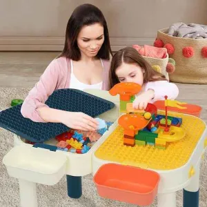 Multi Kids Activity Table Set with Storage Area
