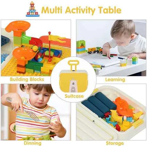 Multi Kids Activity Table Set with Storage Area
