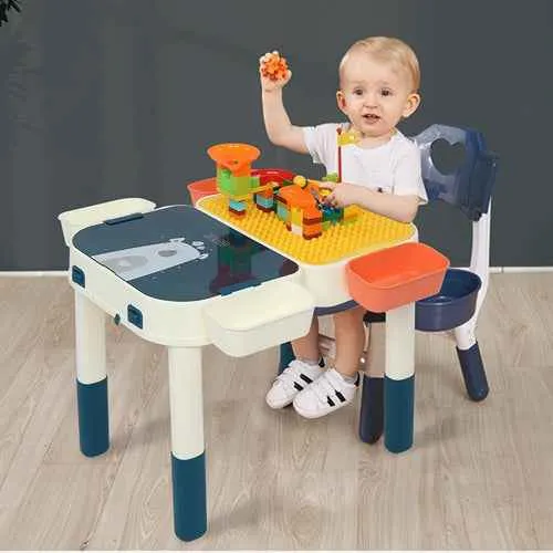 Multi Kids Activity Table Set with Storage Area