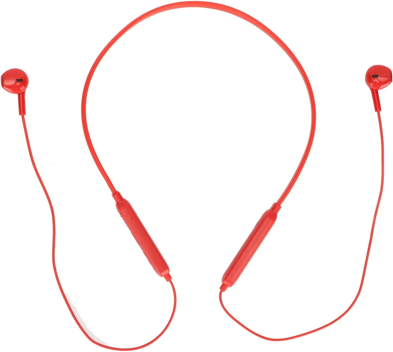 Neckband Headphones Noise Canceling Sports Headphones for Running (Red)