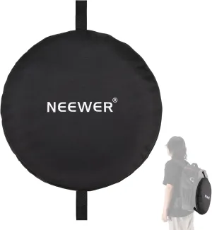 NEEWER 17"/43cm Carry Bag for Collapsible Light Reflector, Portable Dual Handle Diffuser Storage Bag Fits Reflectors Up to 43"/110cm, Heavy Duty Nylon Case for Outdoor Photography, NB-06