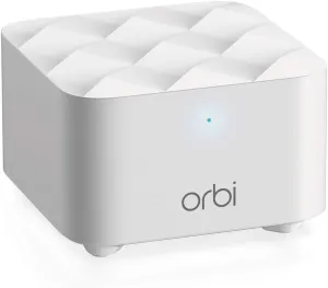 NETGEAR Orbi Mesh WiFi Add-on Satellite - Works with Your Orbi Router, add up to 1,500 sq. ft, speeds up to 1.2Gbps (RBS10) (RBS10-100NAS) (Renewed)