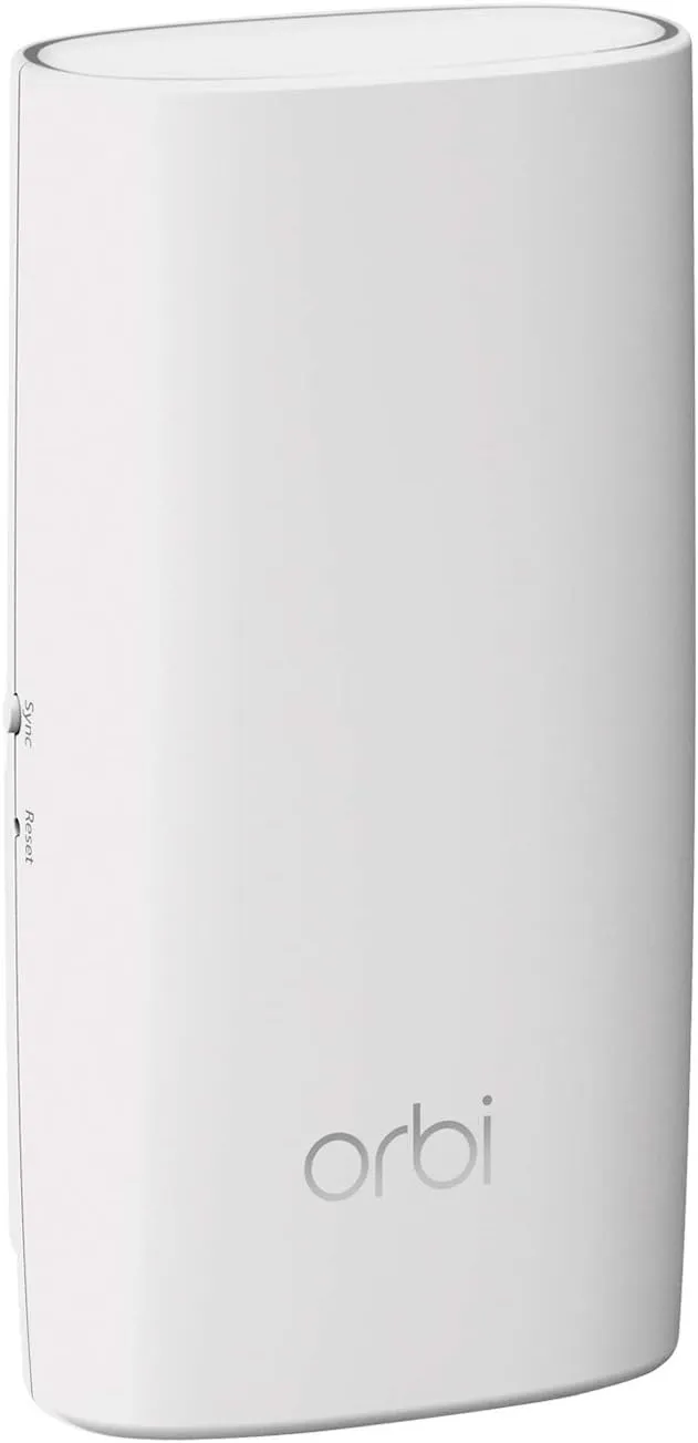 NETGEAR Orbi Wall-Plug Whole Home Mesh WiFi Satellite Extender - works with your Orbi router to add 1,500 sq. feet of coverage at speeds up to 2.2 Gbps, AC2200 (RBW30) (Renewed)