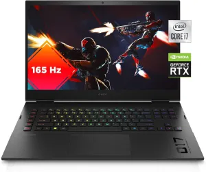 Omen 17 Gaming Laptop, NVIDIA GeForce RTX 3070, Intel Core i7-11800H, 16 GB RAM, 512 GB SSD, 17.3 Quad HD 165 Hz Display, Windows 10 Home, RGB Keyboard, Long Battery Life (17-ck0020nr, 2021)