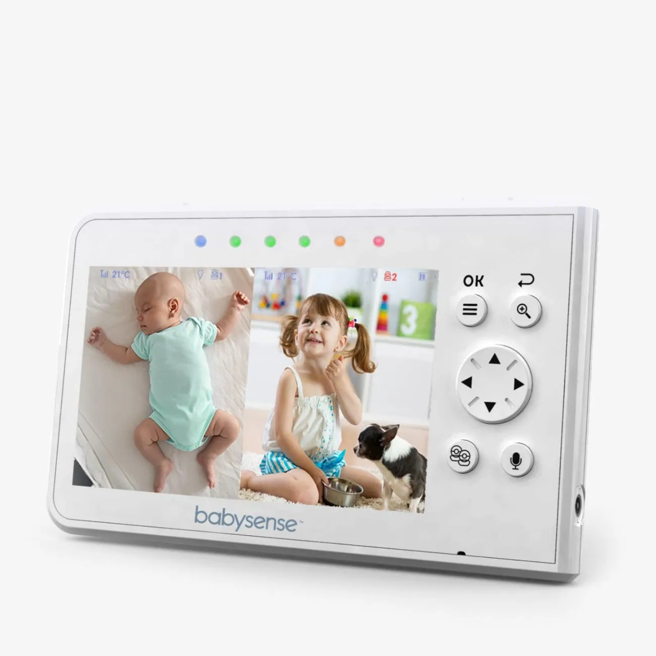 Parent Unit for Split-Screen Video Baby Monitor V43