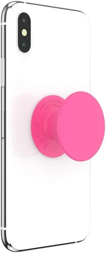 PopSockets: Phone Grip with Expanding Kickstand, Pop Socket for Phone - Neon Pink