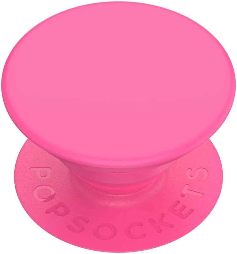 PopSockets: Phone Grip with Expanding Kickstand, Pop Socket for Phone - Neon Pink