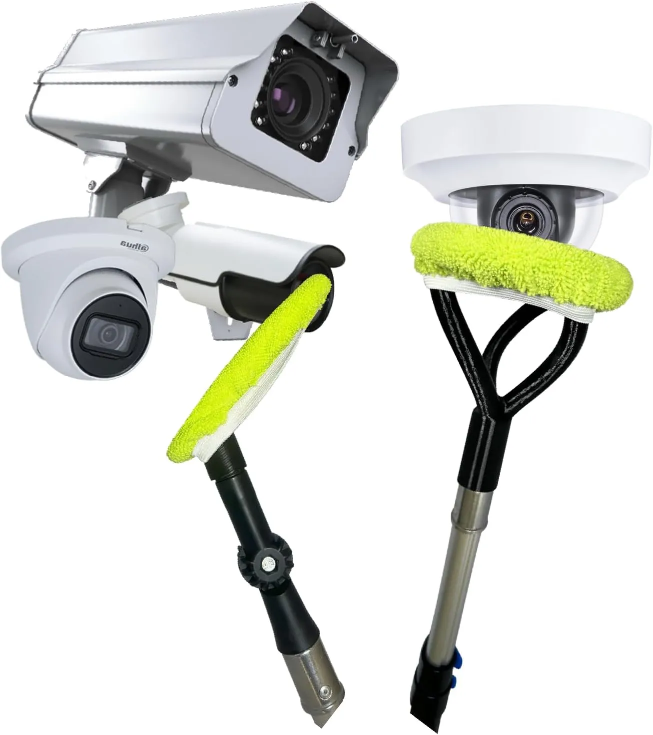 PRO Surveillance Cleaning Kit - Safely Clean Any Security Camera Safely from The Ground