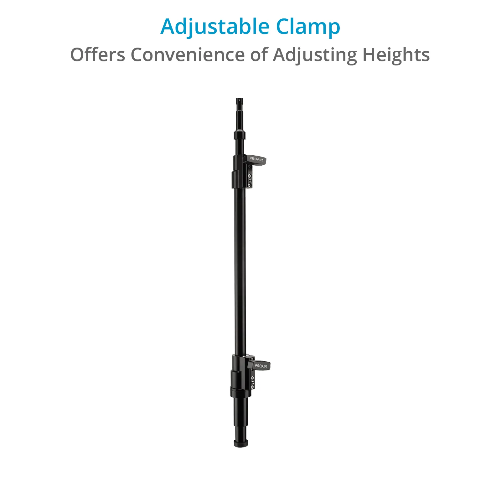 Proaim Heavy-Duty Telescopic Mast w 5/8" Baby Pin for Proaim Soundchief Cart