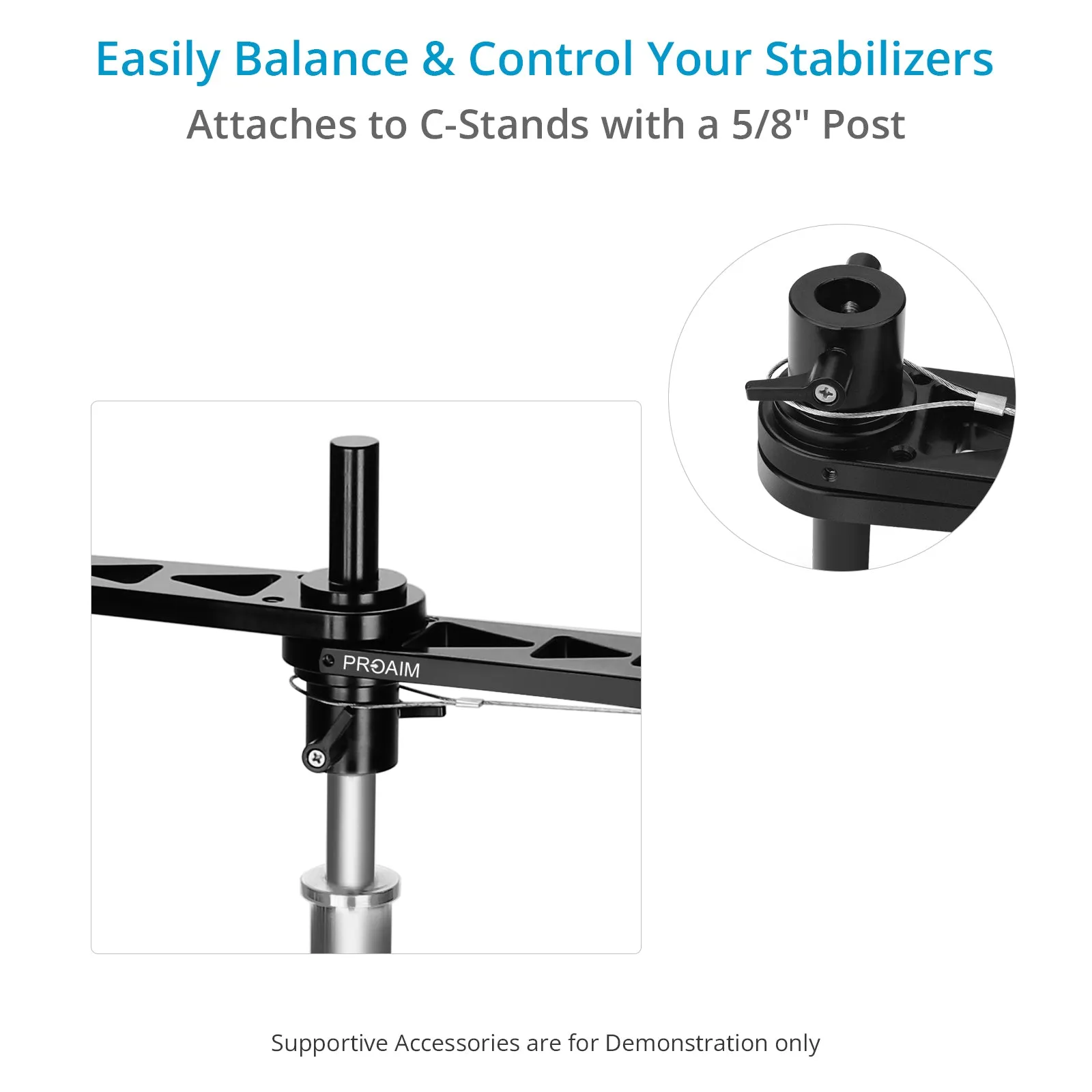 Proaim Universal Docking / Balance Bracket for Handheld Camera Stabilizers