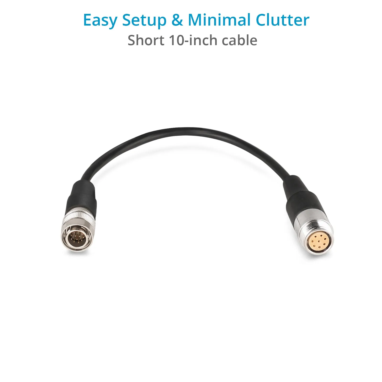 Proaim Zoom Lens Cable for Boxer HD2X Pan/Tilt Head. Canon 8-Pin Zoom to Fujinon Hirose 12-Pin Servo Lens
