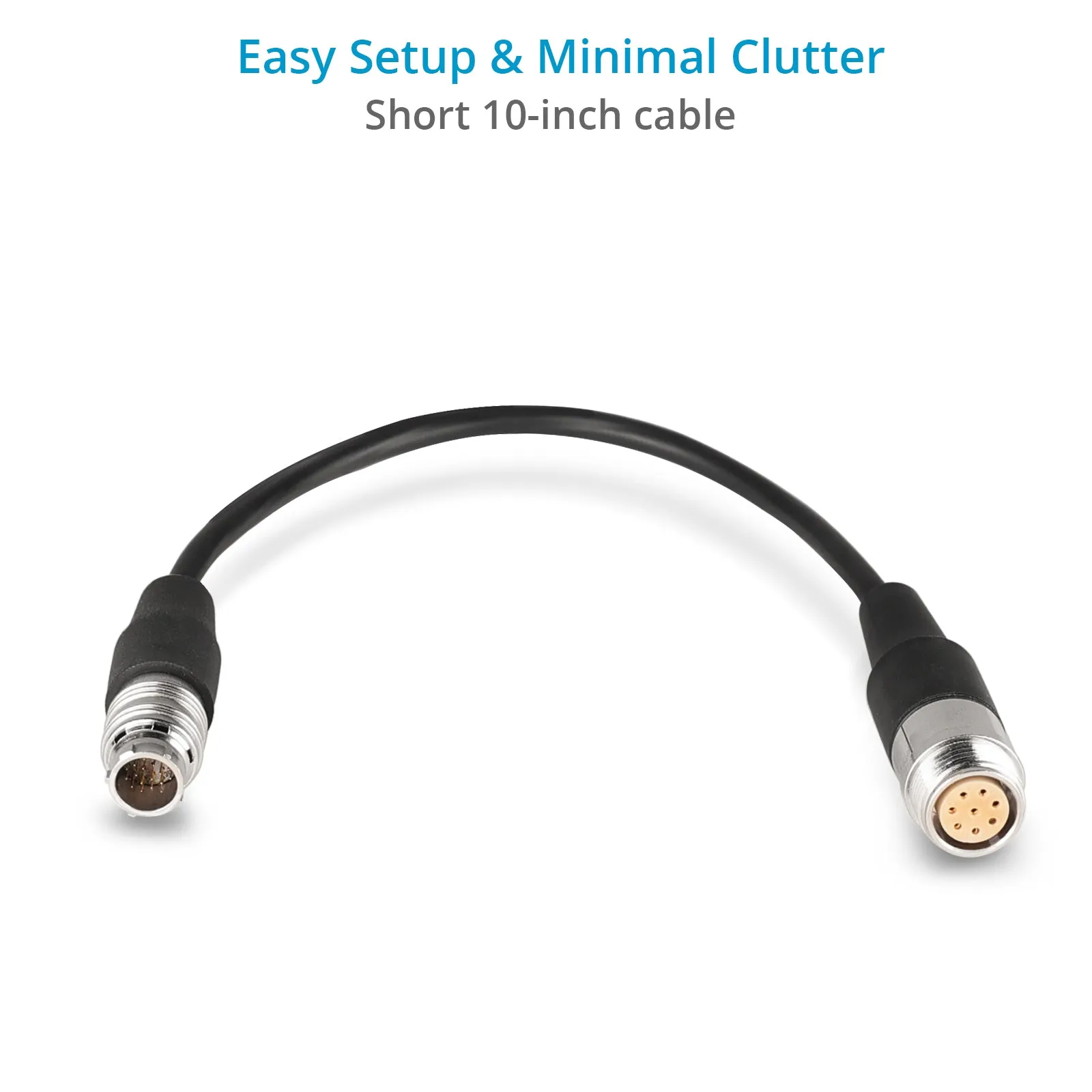 Proaim Zoom Lens Cable for Boxer HD2X Pan/Tilt Head. Canon 8-Pin Zoom to Hirose 20-pin Servo Lens