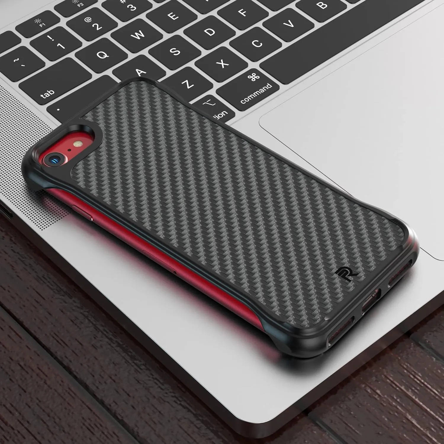 REBEL Case for iPhone SE 2022 [Flex Series] MagSafe Compatible, Exposed Sides for Comfort, Protective Aramid, Shockproof Magnetic Case for SE 3rd Gen 2022/SE 2020/iPhone 8, 4.7 Inch (Aramid Fiber)