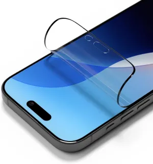 RhinoShield Transparent Impact Screen Protector Pro Compatible with [iPhone 16 Pro] | Superior Impact Protection, Scratch Resistance, Static-free, Blue Light Resistant, Installation Tool Included
