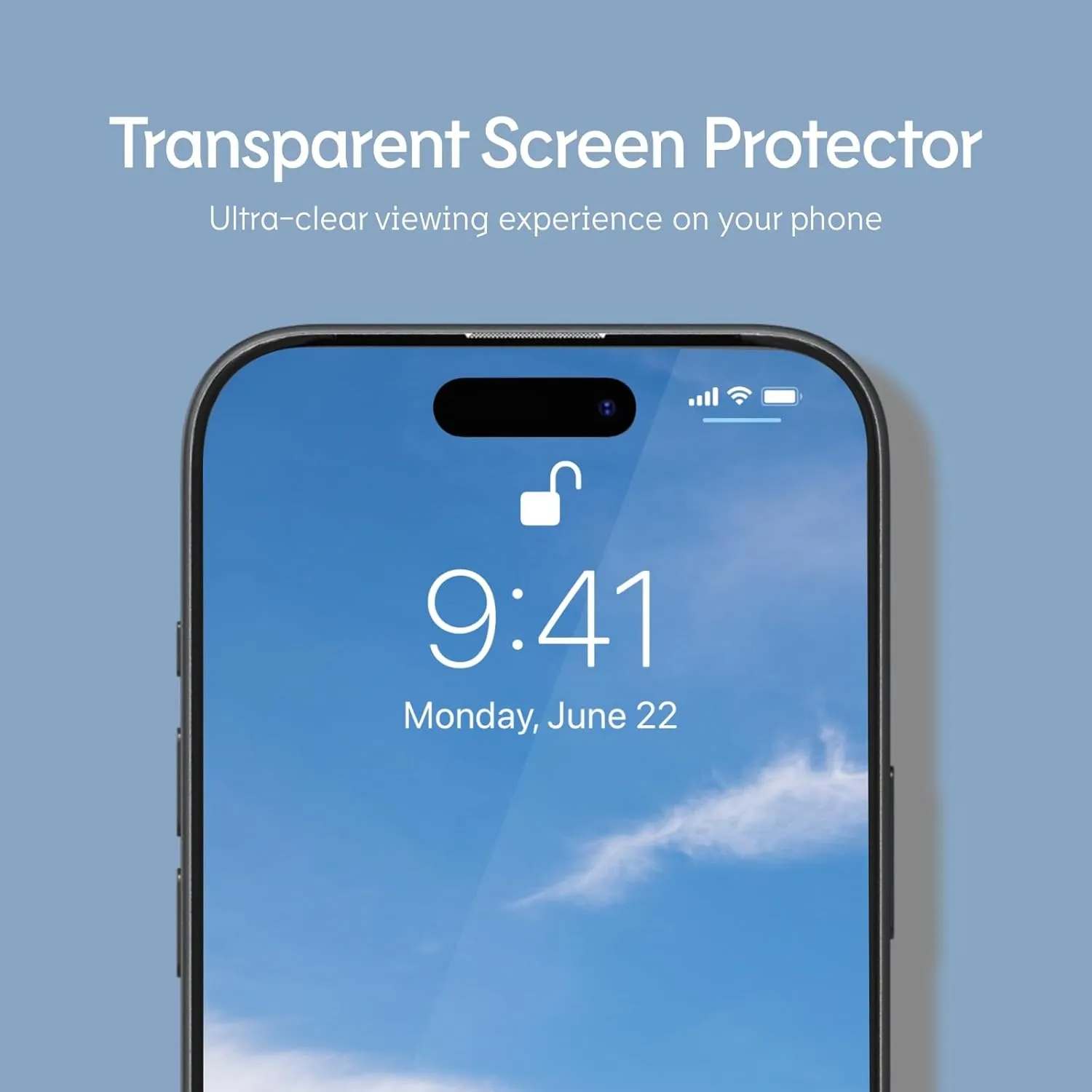 RhinoShield Transparent Impact Screen Protector Pro Compatible with [iPhone 16 Pro] | Superior Impact Protection, Scratch Resistance, Static-free, Blue Light Resistant, Installation Tool Included