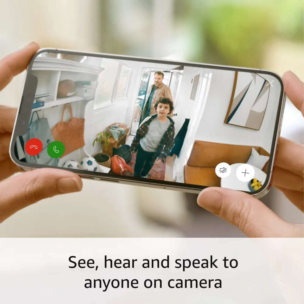 Ring Indoor Cam (newest model)  Home or business security in 1080p HD video, Blush