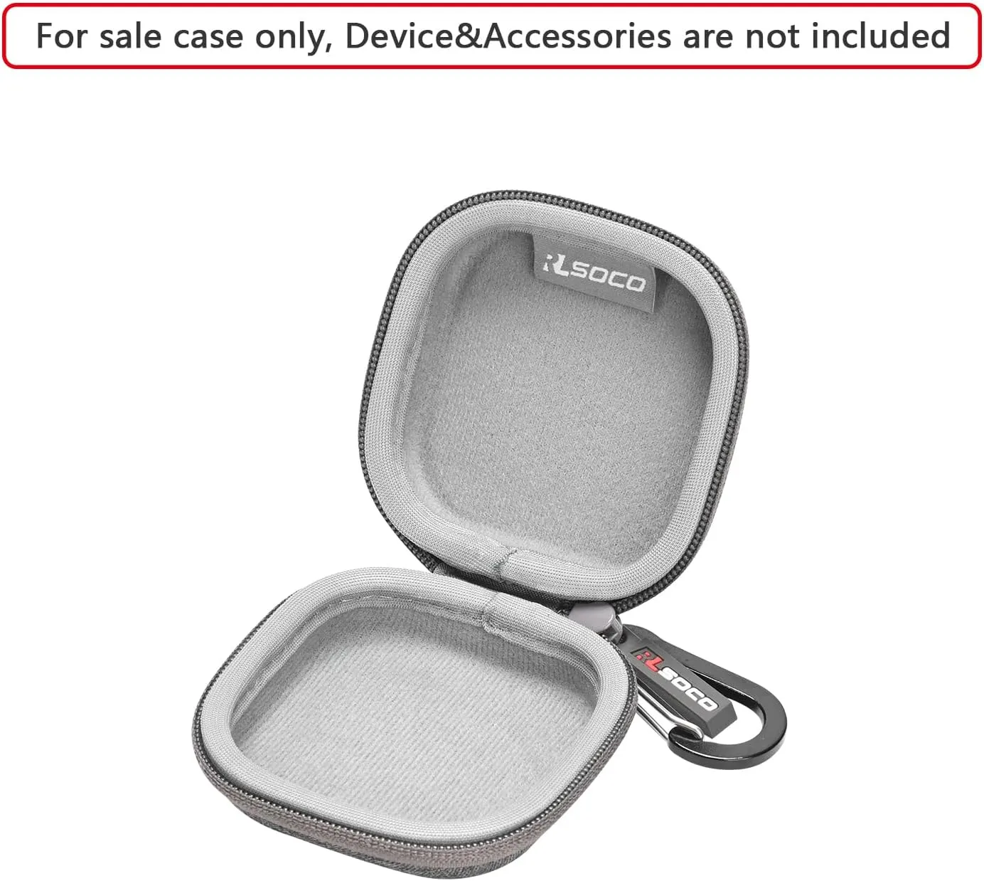 RLSOCO Hard Case for Shokz New OpenFit 2/OpenFit/OpenFit Air Open-Ear Headphones True Wireless Bluetooth Earphones (Grey)