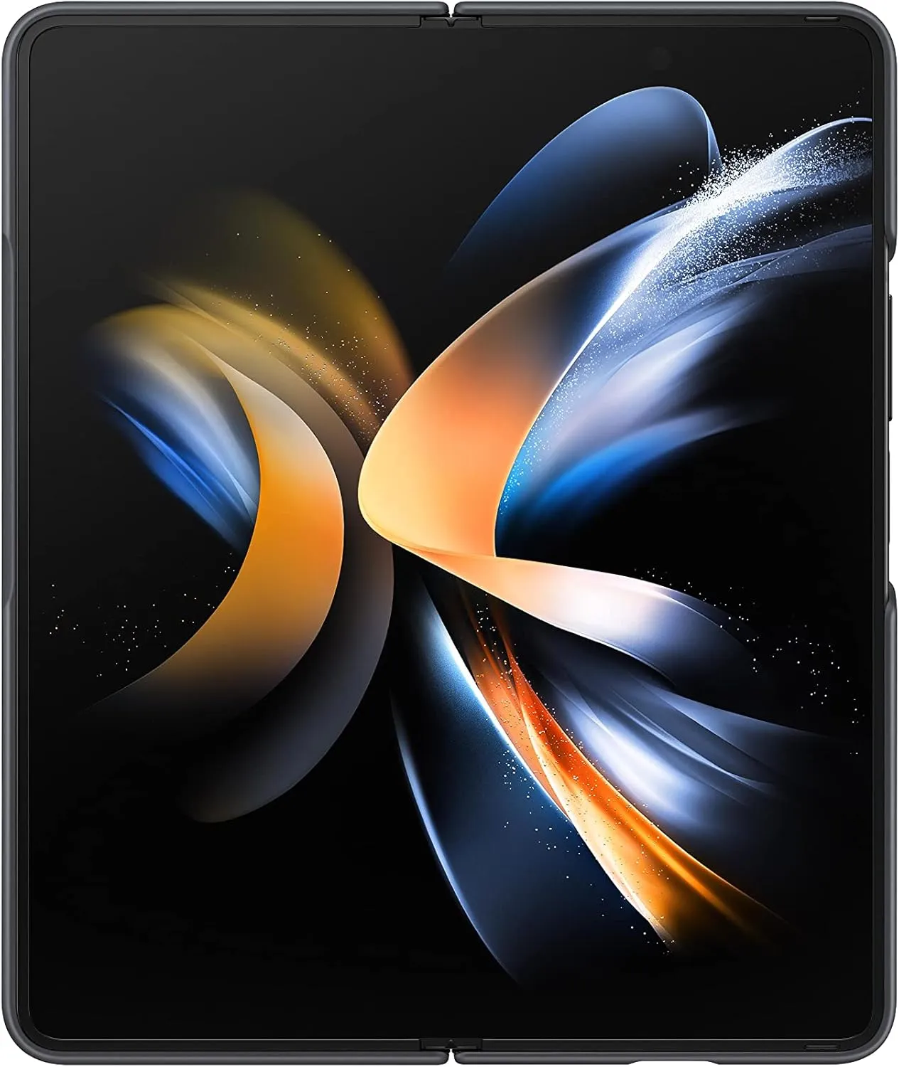 SAMSUNG Galaxy Z Fold4 Slim Standing Cover, Protective Phone Case, Prop Up for Hands Free Viewing, Soft, Matte Surface, US Version, Black