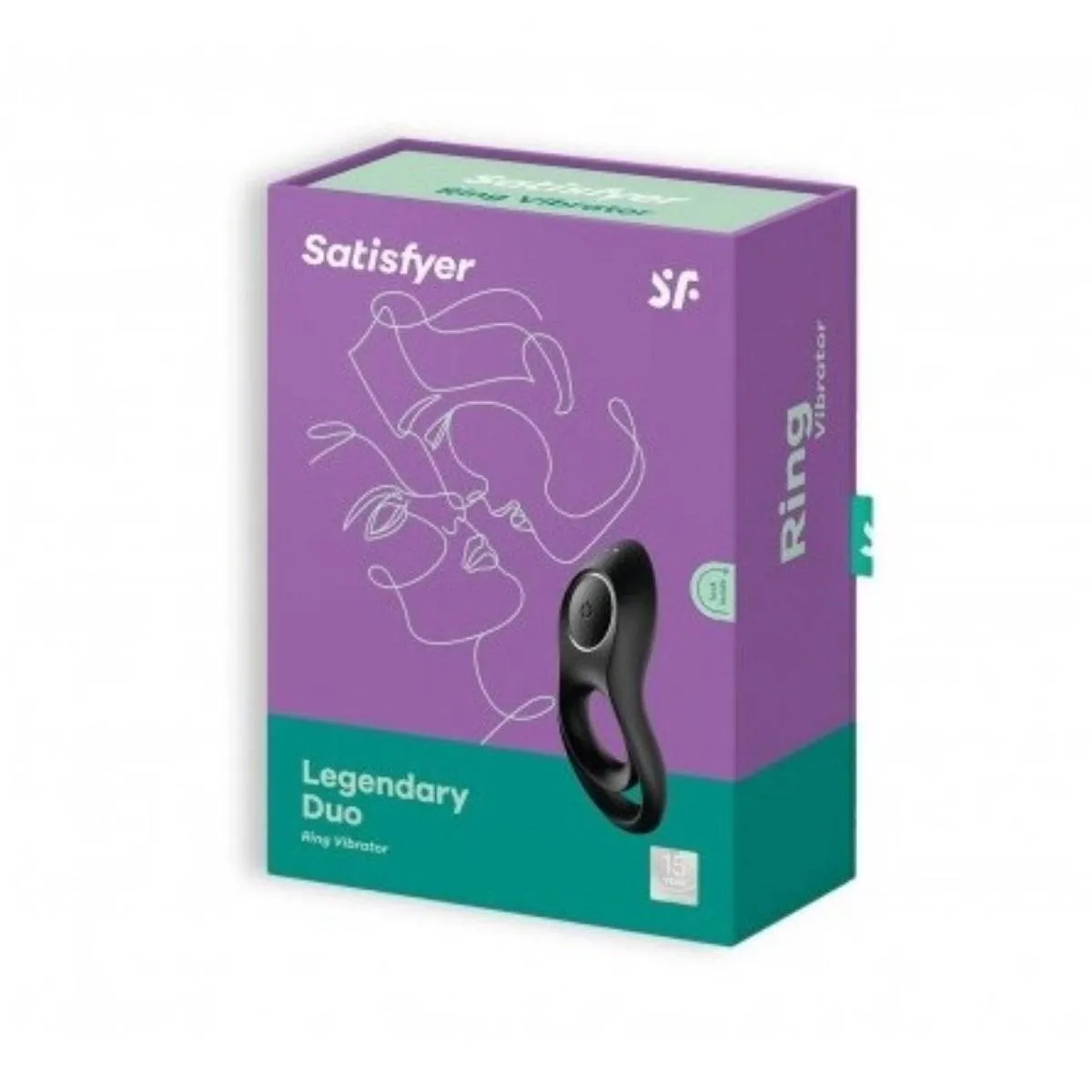 Satisfyer Legendary Duo Vibrating Cock Ring Black