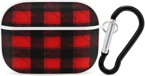 Scottish Striped Plaid Earbud Case Bluetooth Headphone Case Full Protective Case with Keychain Compatible with Airpods Pro White-Style